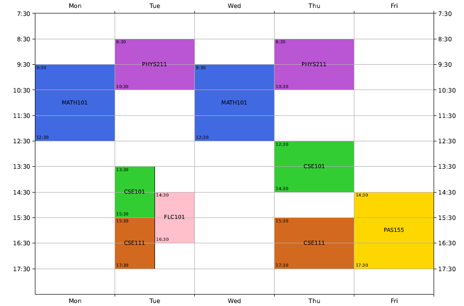 Lecture Timetable Generator